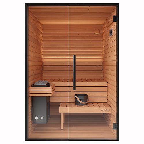 Auroom Mira S Cabin Sauna Kit Black imported to US