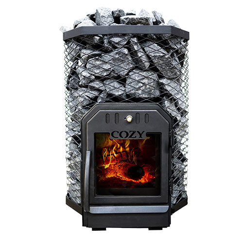 Cozy Heat Sauna Stove with Rocks imported to US