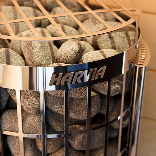 Harvia Cilindro PC80E + WiFi and Rocks