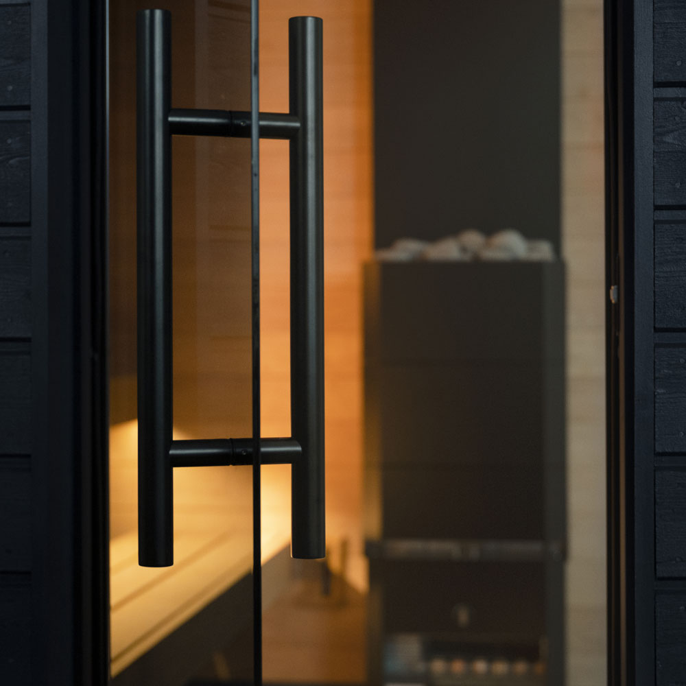 SaunaLife Model G6 Pre-Assembled Outdoor Home Sauna imported to US