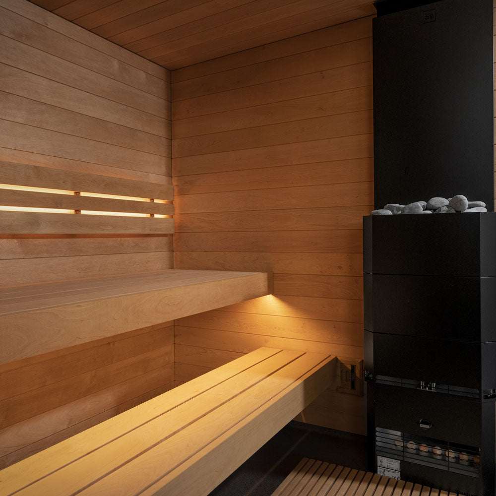 SaunaLife Model G6 Pre-Assembled Outdoor Home Sauna imported to US