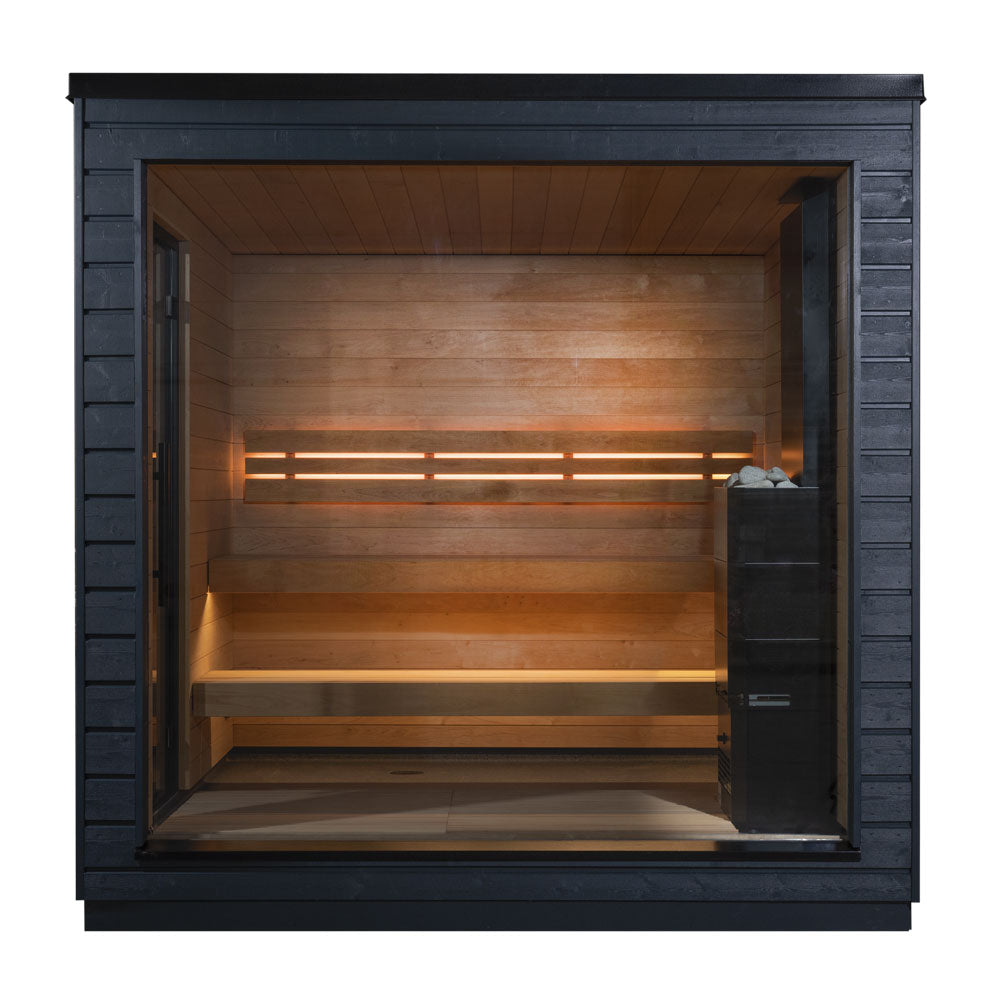 SaunaLife Model G6 Pre-Assembled Outdoor Home Sauna imported to US