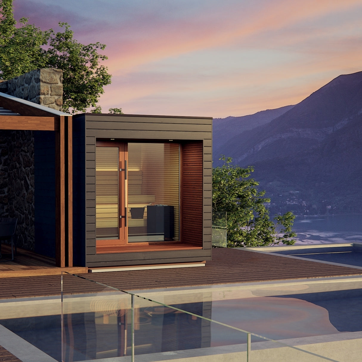 Auroom Arti Outdoor Cabin Sauna imported to US