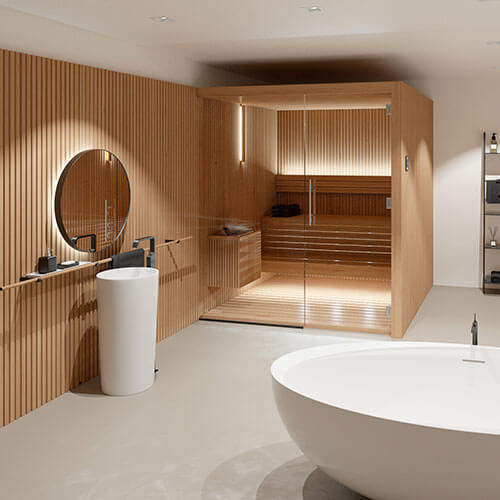 Auroom Libera Glass Indoor Sauna